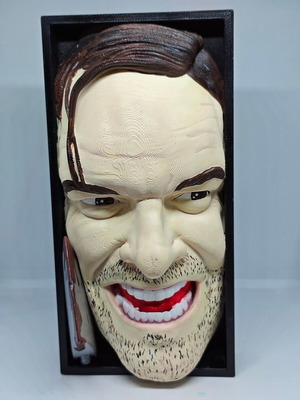 3D Εκτυπωμένη Διακοσμητική Προτομή Horror The Shining Σε Άριστη Κατάσταση