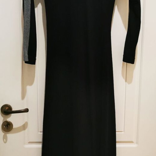 Long black dress with hood by A-Style like new