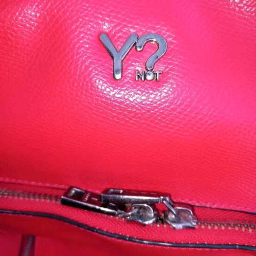Y Not? backpack used, red