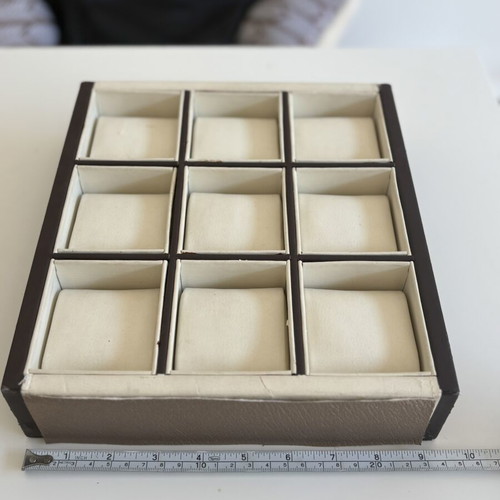 Display tray for watches and bracelets, used, 9 slots