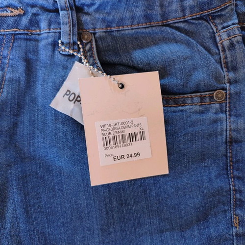 Pop-air blue flared jeans XL new