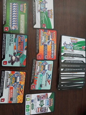 Pokemon cards pack of 39 with unused online codes