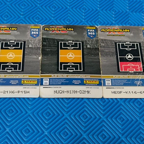 Panini FIFA 365 2019 collectible cards set of 3 like new