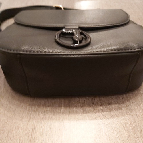 Trussardi crossbody bag new black with logo