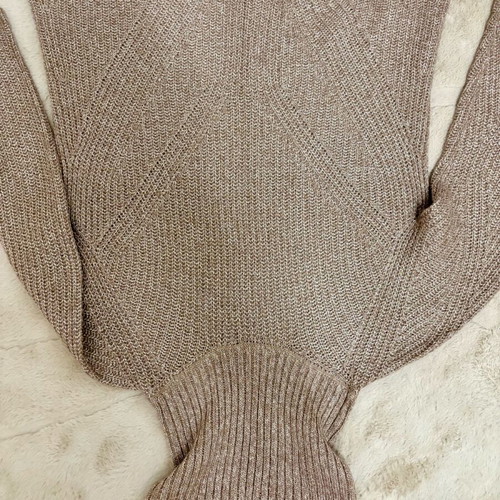 Massimo Dutti Wool Sweater new, size M/L, beige gold