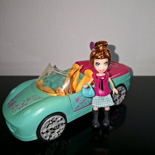 Polly Pocket car used with minor missing parts V3237