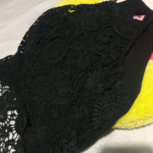 Black Lace Top Tally Weijl New Size M