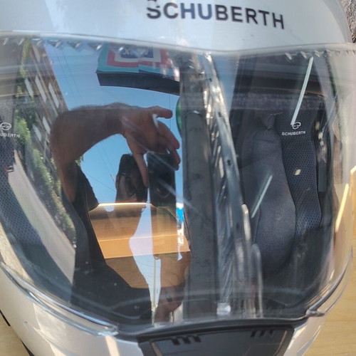 Schuberth XL motorcycle helmet, used, quiet with removable parts and quality sun visor