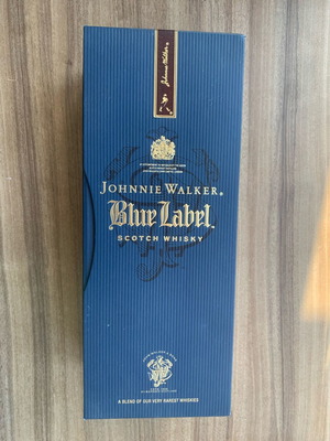 Αυθεντική πολυτελής κασετίνα Johnnie Walker Blue Label μεταχειρισμένη, άδεια