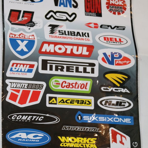 Motorcycle club vinyl stickers BB141 Motul new, 42x28cm