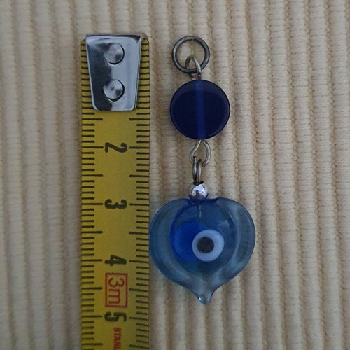 Blue Eye Amulet New With Heart Design