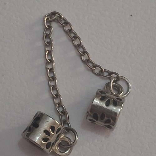 Security chain used, decorative for bracelet, silver color