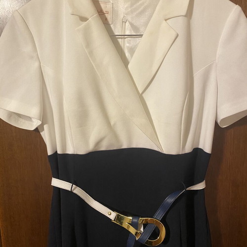 Dress white and dark blue classic, like new, size L 40 12