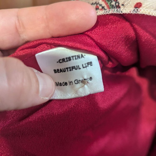 Cristina Beautiful Life Lena dress size Large new, red
