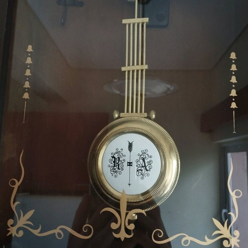 Vintage wall clock pendulum like new, wooden, 31 day mechanism