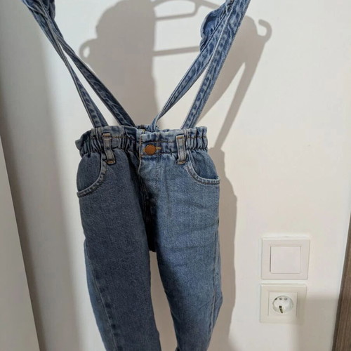 Zara denim overalls 9-12m like new, 74cm