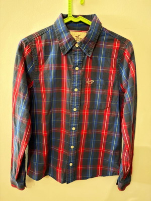 Hollister men's shirt like new, red, size S