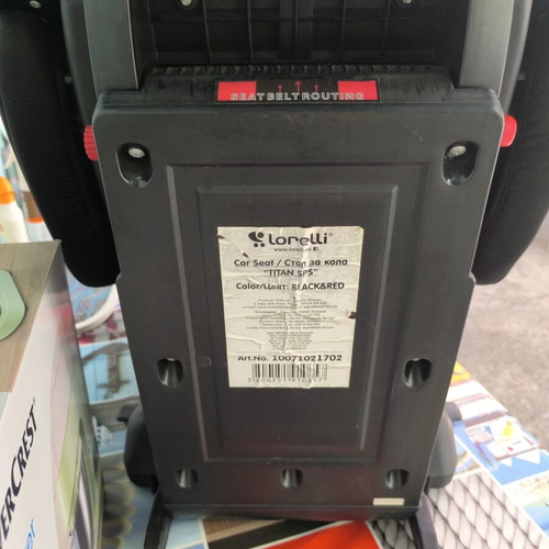 Lorelli Isofix Titan SPS car seat 9-36Kg black and red