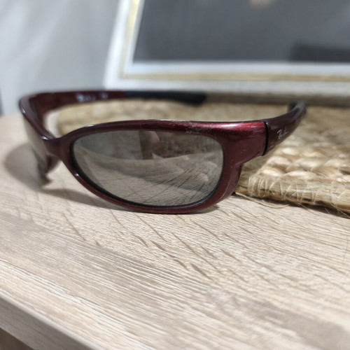 Ray Ban RJ9007S children's sunglasses used, red with silver mirror