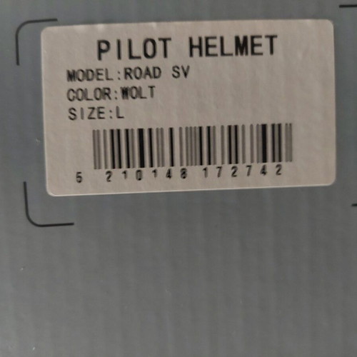 Pilot Road II motorcycle helmet medium blue flip-up with sunvisor Wolt new