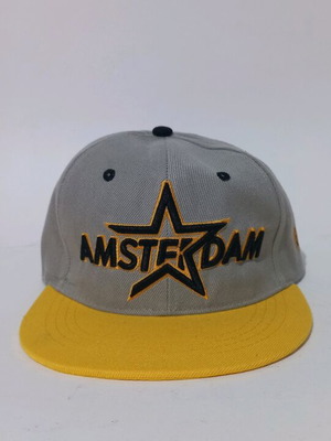 Amsterdam hat new, gray and yellow