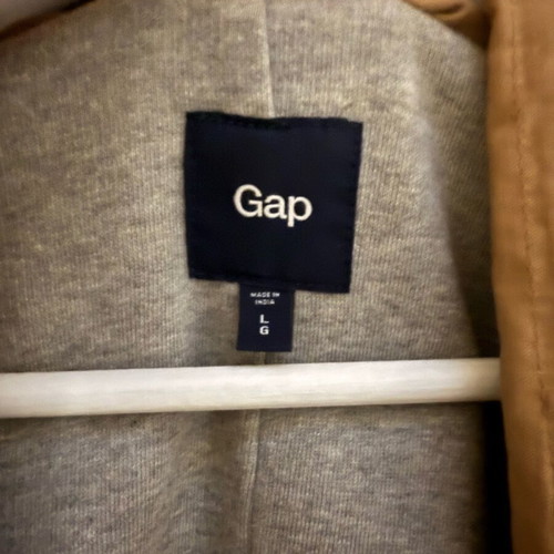 GAP jacket used with grey sweatshirt lining, size large