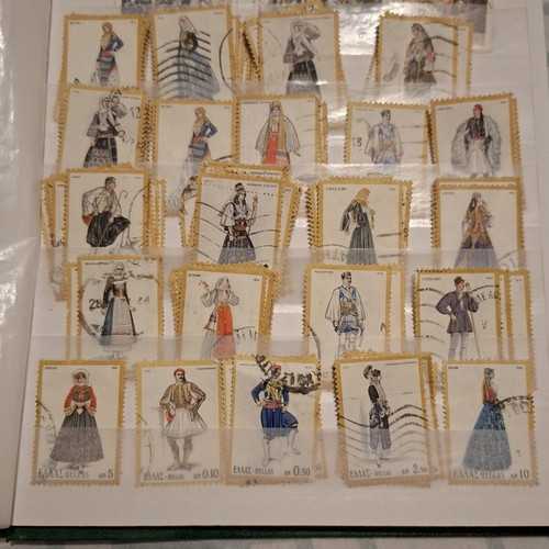 ELTA Greek Stamps Collection 1972-1974 used, traditional costumes