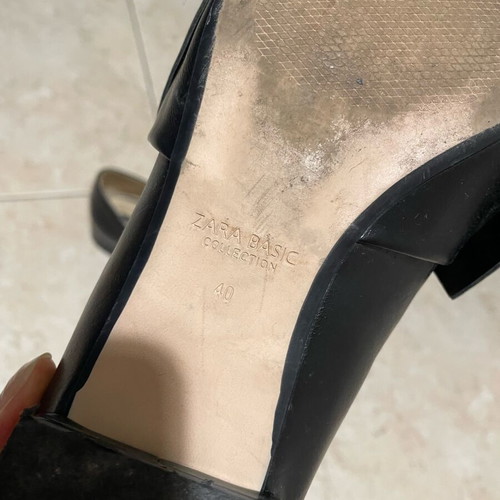 Zara shoes ballerinas used, size 40, black