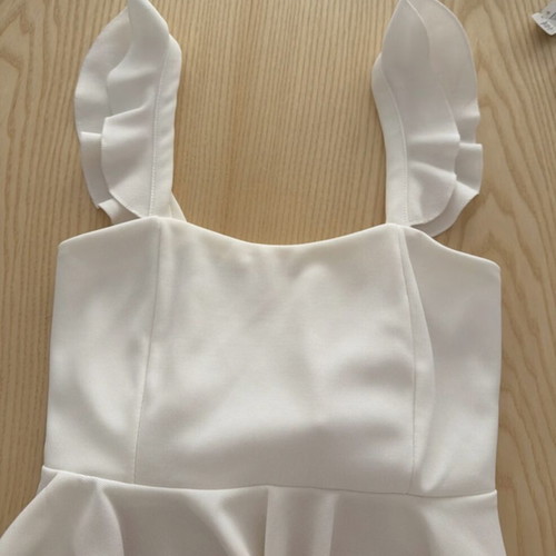 Crop top white used, one size - S