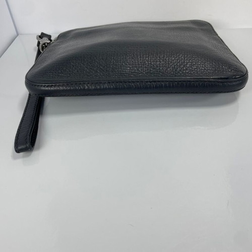 Dolce & Gabbana men leather clutch used, gray