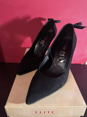 Elite women's heels size 40 like new, leather and suede