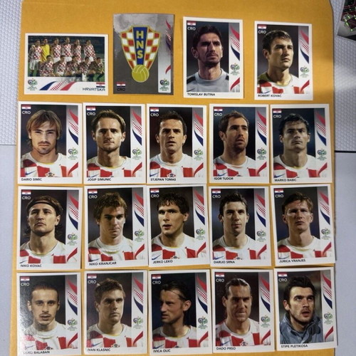 Panini World Cup 2006 Croatia sticker set