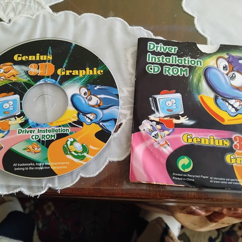 Genius 3D Graphic Driver Installation CD-ROM used