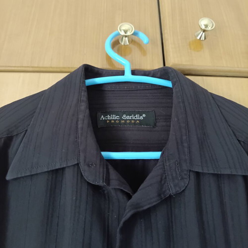 Black dress shirt size large like new