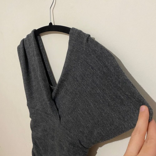 Top 2 in 1 used, wool, grey, size S-M