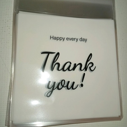 Thank you bags used, pack of 30, 11x13 cm