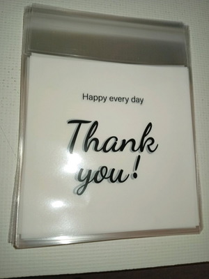 Thank you bags used, pack of 30, 11x13 cm