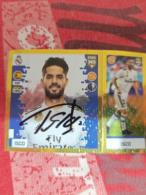 Isco Sticker new with autograph