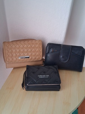 Bag to Bag women's wallets used, set of 3, synthetic leather