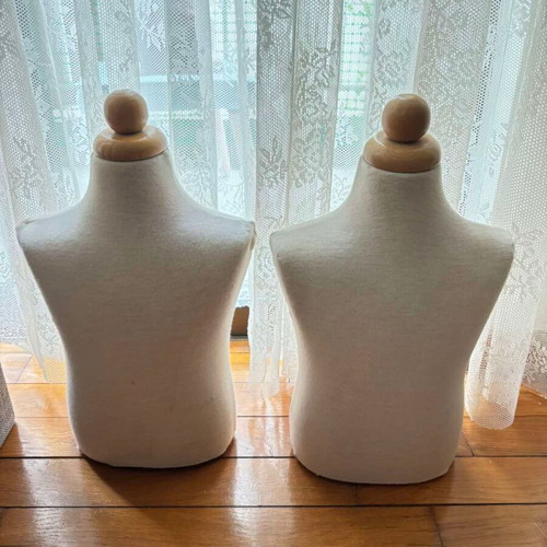 Small Display Busts used, set of 2 for store