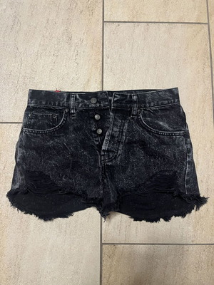 Salt & Pepper black denim shorts like new, size S 36 8