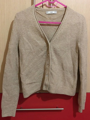 Mango cardigan size S used, beige