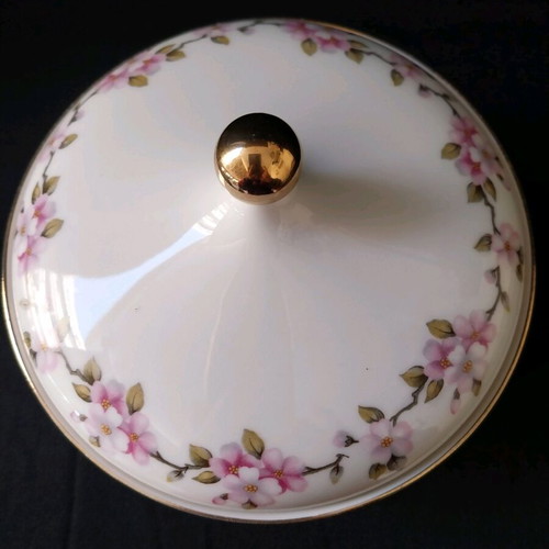 Scherzer Bavaria porcelain large vintage fondue pot