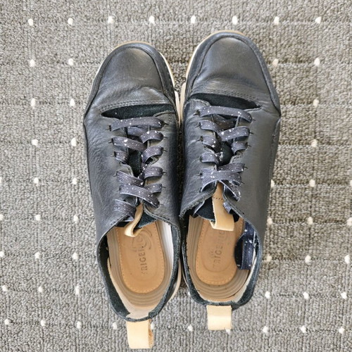 Clarks sport shoes used, leather, size 37, black