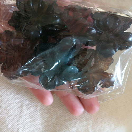 Set of 6 Hibiscus Hair Clips new