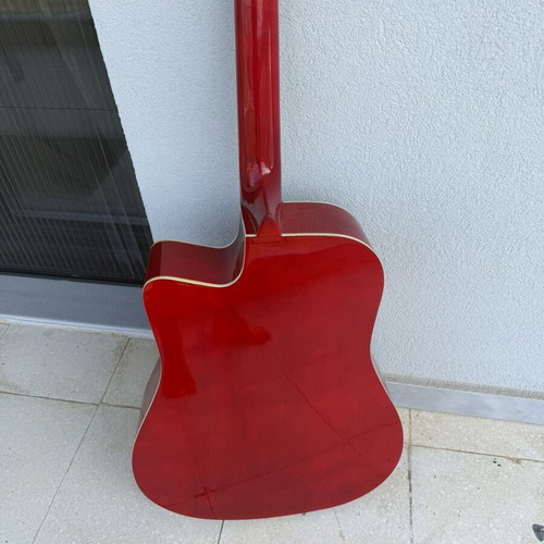 Jacky Jackson electro-acoustic guitar, red sunburst