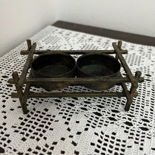 Candlesticks set of 3 pieces like new