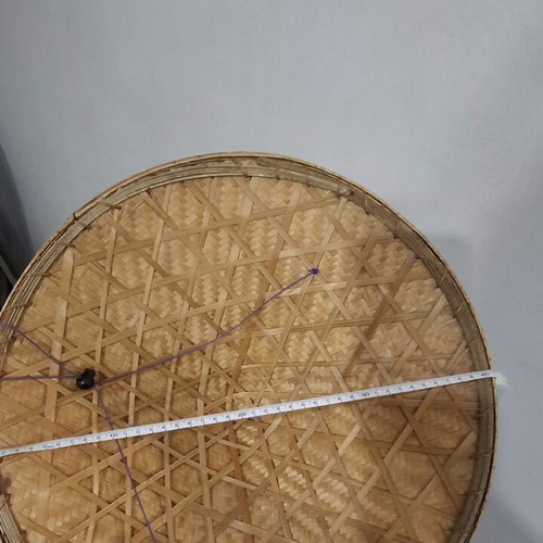 Traditional Asian Conical Hat made of Bamboo and Straw like new, 40cm