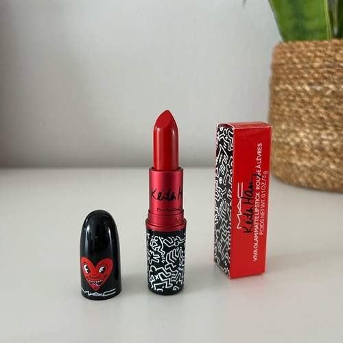 Mac x Keith Haring matte lipstick new, shade Red Haring