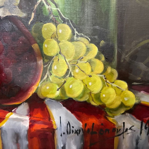 Painting by Iason Oikonomopoulos used on canvas with frame 1979